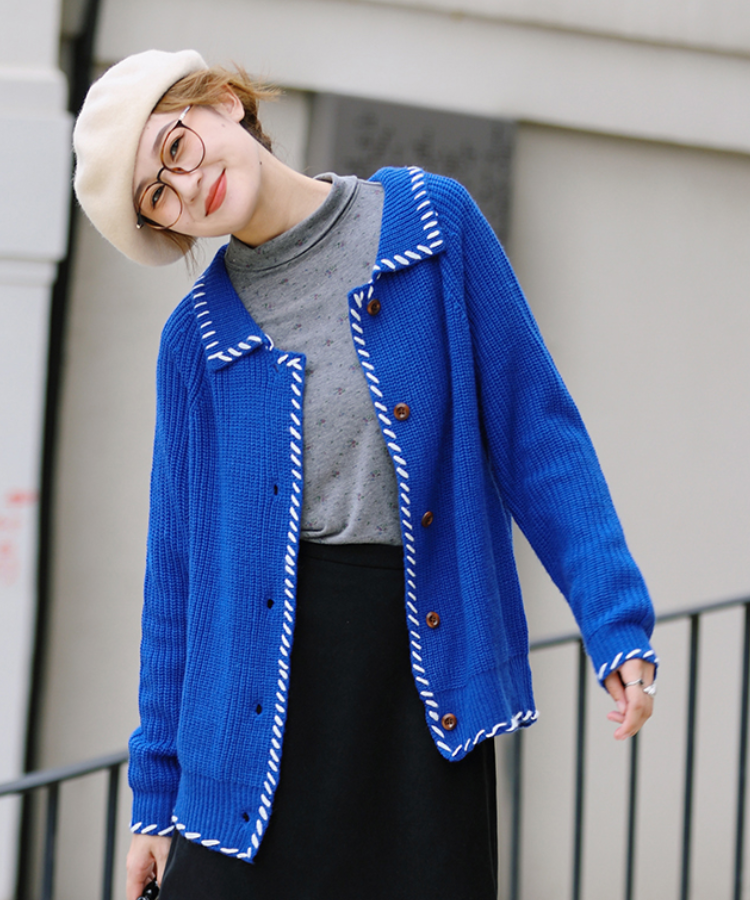 ステッチパイピングざっくりニットカーディガン – jemiremi(ジェミレミ) ステッチパイピングざっくりニットカーディガン – jemiremi(ジェミレミ)