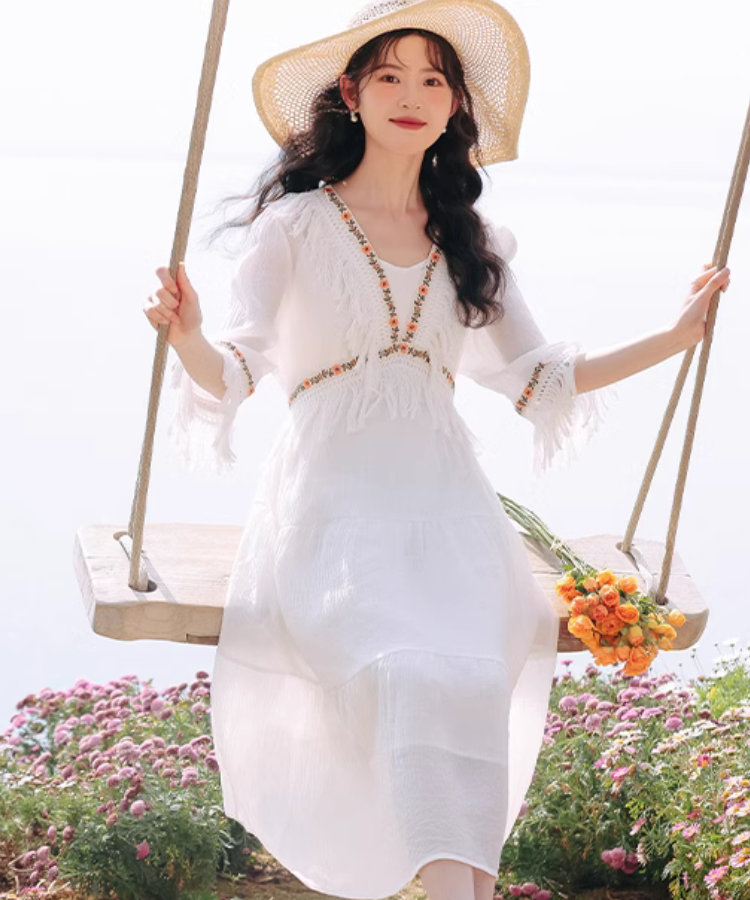 ボヘミアンフリンジワンピース+インナー2点セット – jemiremi ボヘミアンフリンジワンピース+インナー2点セット – jemiremi
