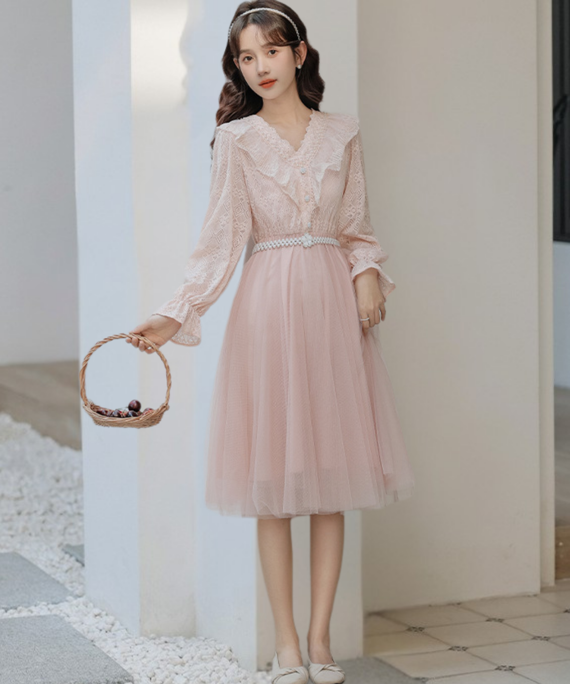 薄紫のパール装飾付き半袖ワンピース 38 楽天市場】子供服 女の子 夏 パープル ワンピース フリル袖