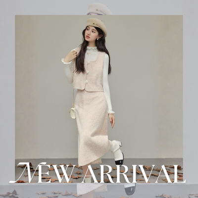 1枚で冬コーデが完成！？冬の上品セットアップ！🩵