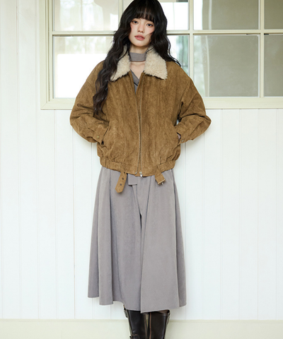 ウエストギャザードレープネックロングワンピース