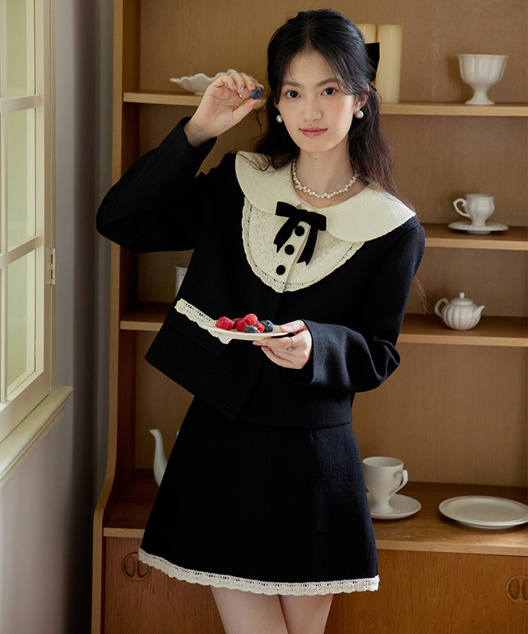 Rosefrantz] Strap Shirring Mini Skirt ☆バレーコア (Rose