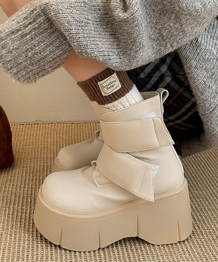 ワイドベルト厚底スノーブーツ – jemiremi（ジェミレミ）
