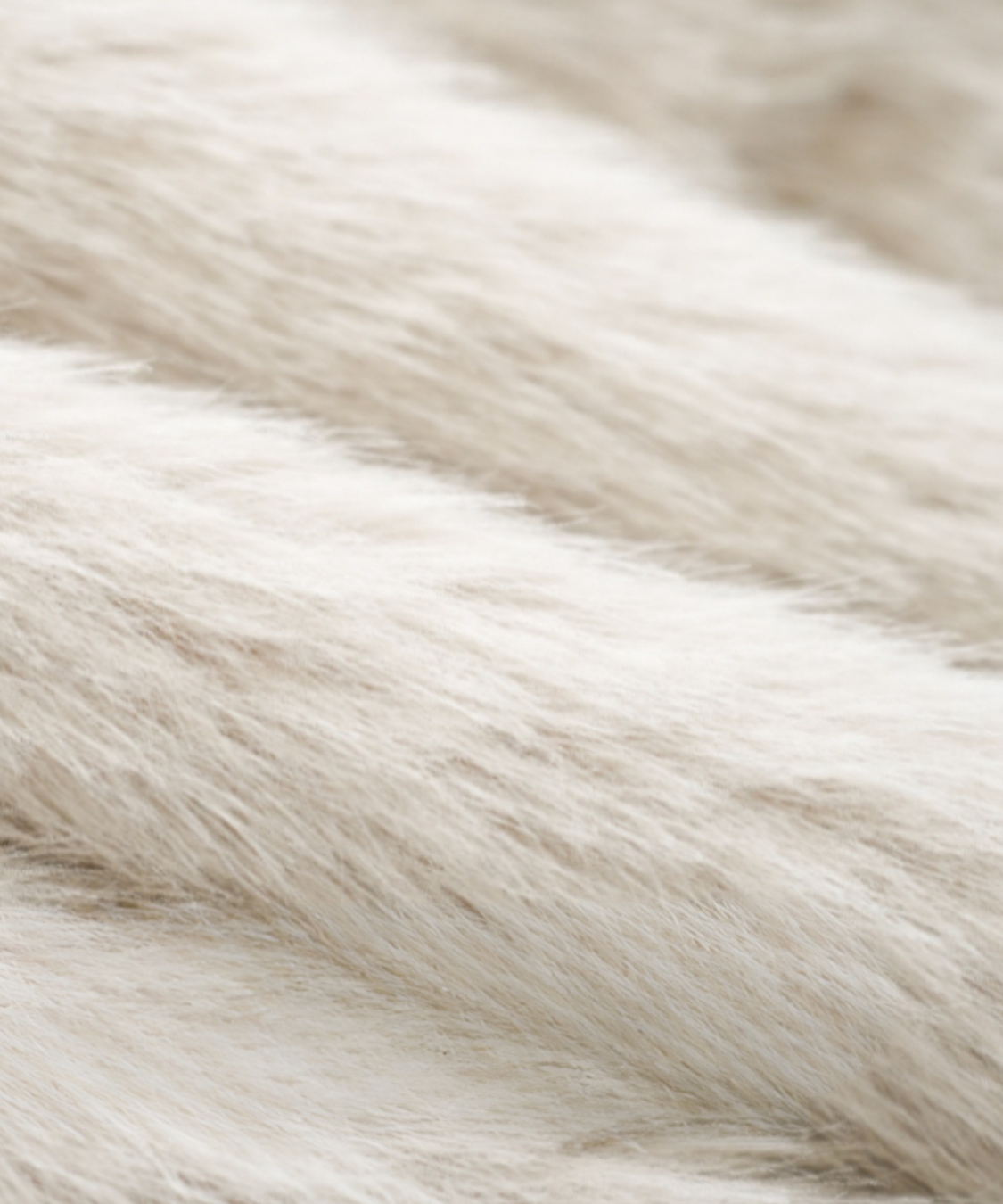 リボン付きセーラーデザインフェイクファーコート