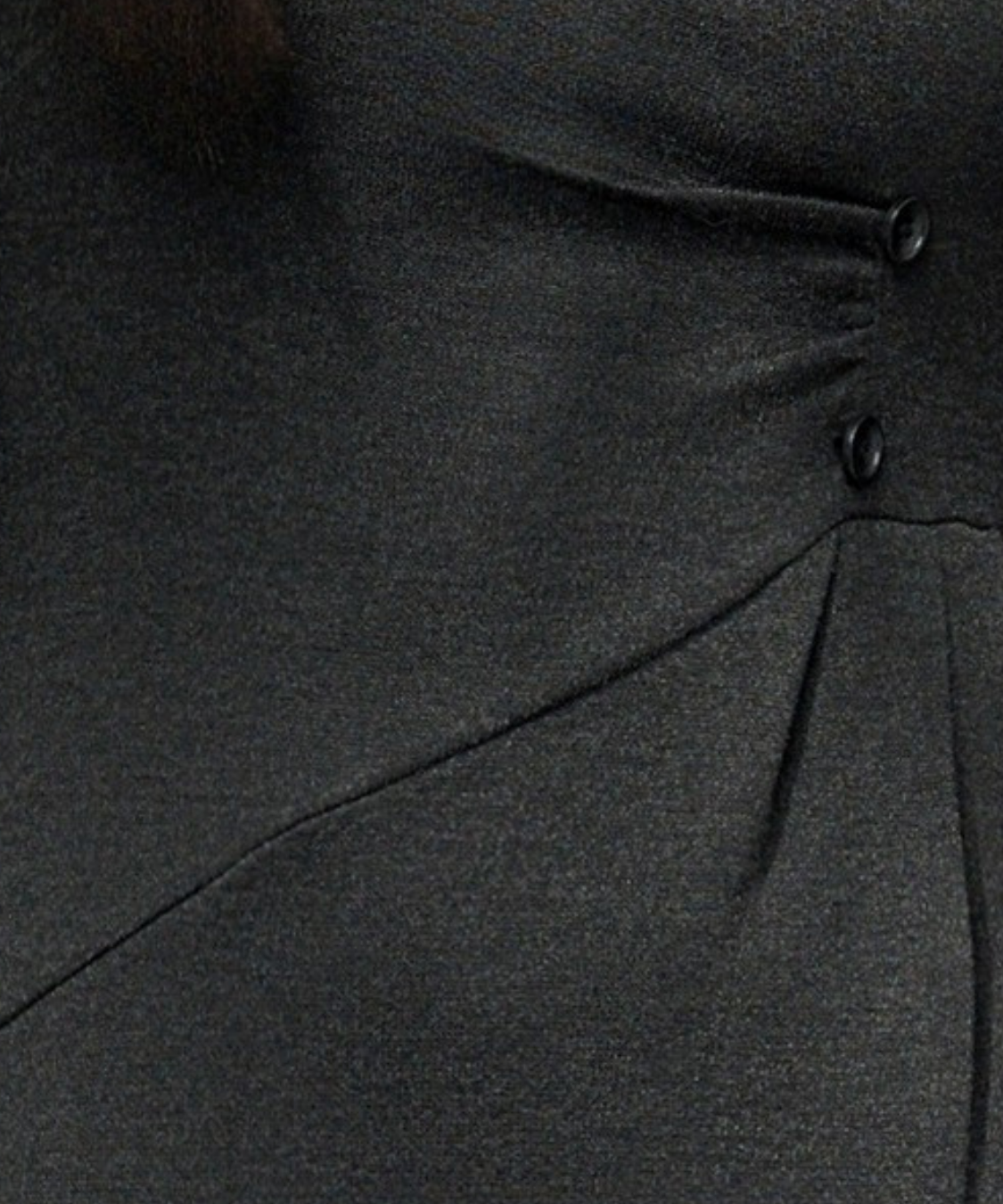 フェイク2ピース風シャツカラーニットワンピース