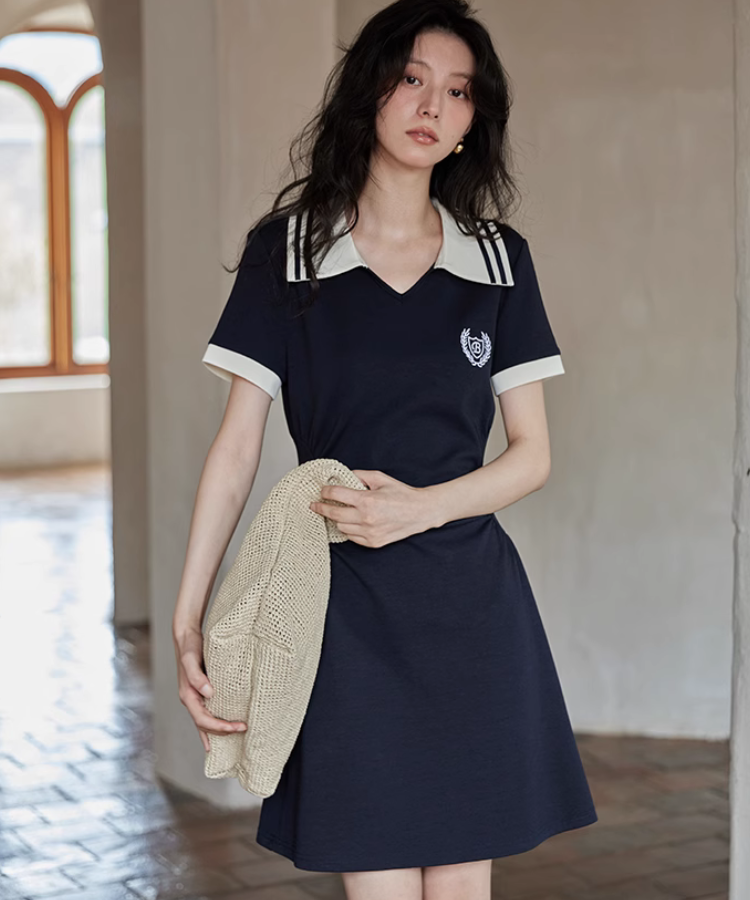 ダブルラインスポーティミニワンピース – jemiremi（ジェミレミ）
