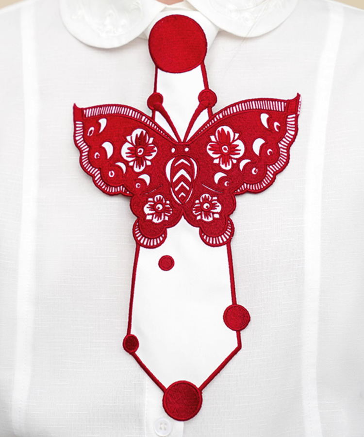 バタフライ刺繍ネクタイ – jemiremi（ジェミレミ）