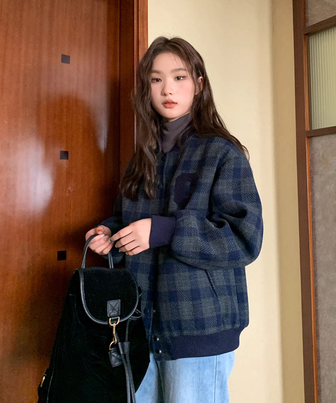 【冬編】「オーバーサイズスタジアムジャンパー×ワイドパンツ」でスポーティーに【10代】