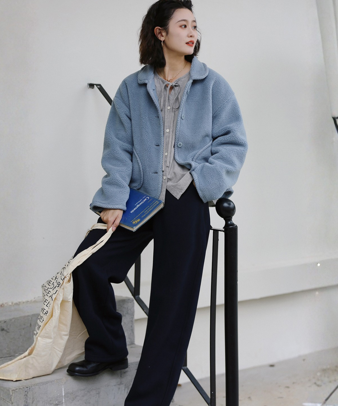 ビッグポケットボアショートジャケット