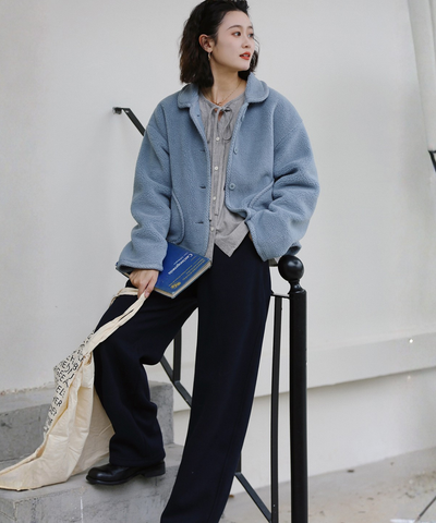 ビッグポケットボアショートジャケット