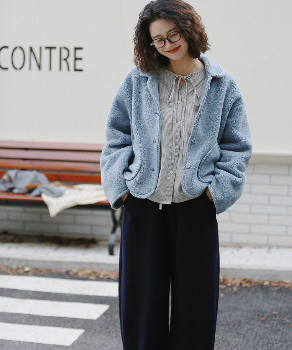 ビッグポケットボアショートジャケット