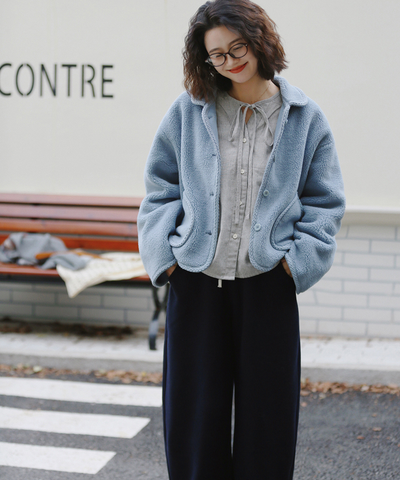 ビッグポケットボアショートジャケット