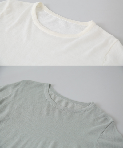 キャミソールベスト＋クルーネックカットソー 2点セット