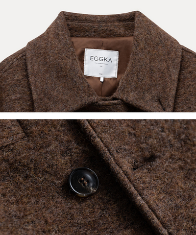 ダブルボタンベルテッドショートジャケット