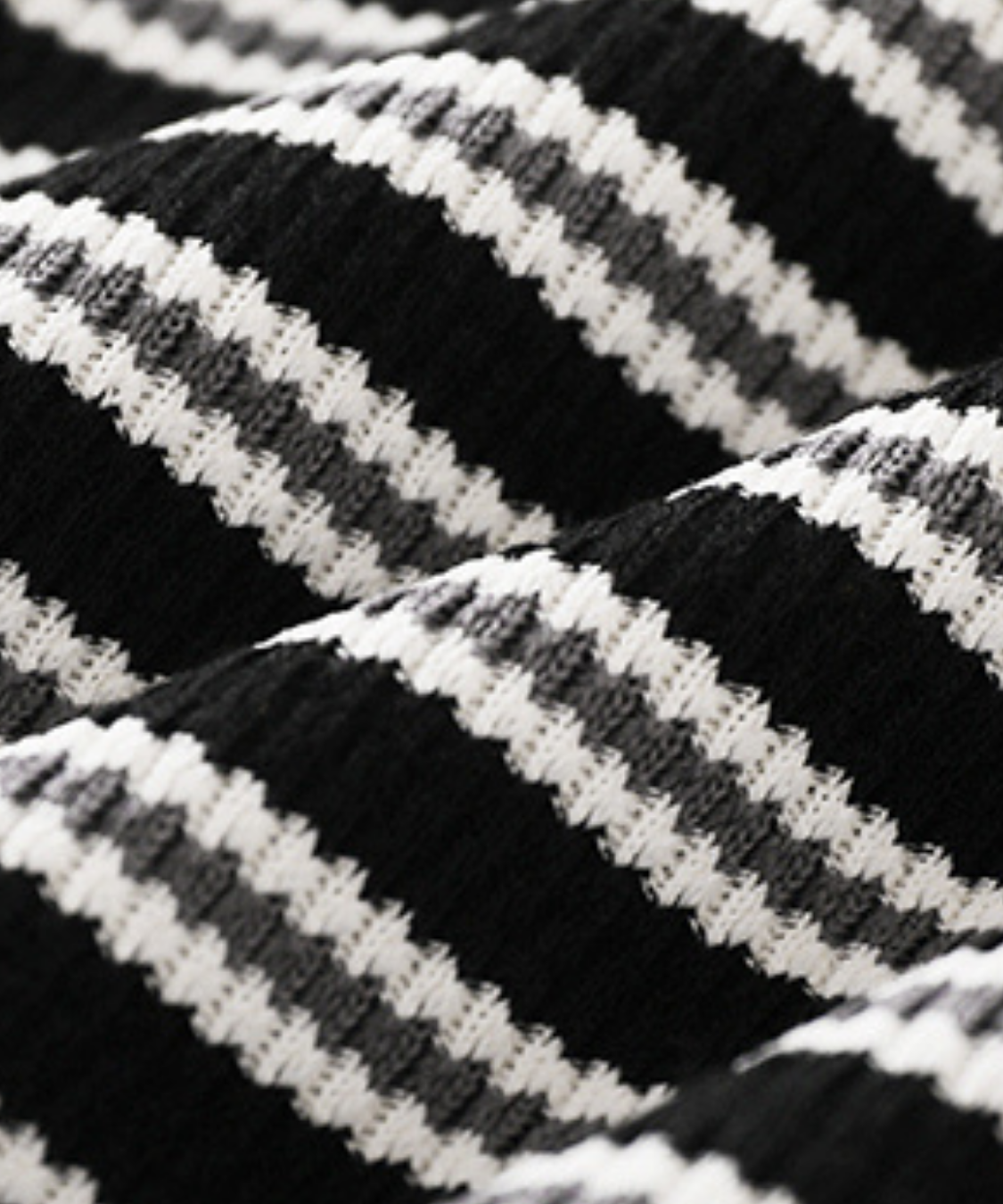 オフショルダーボーダー柄バックオープンカットソー