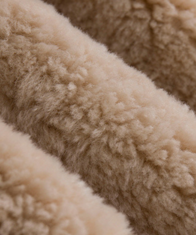 スエード調スタンドカラーリバーシブルボアジャケット