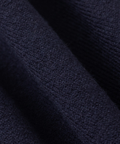 配色丸襟ニット＋カーディガン 2点セット