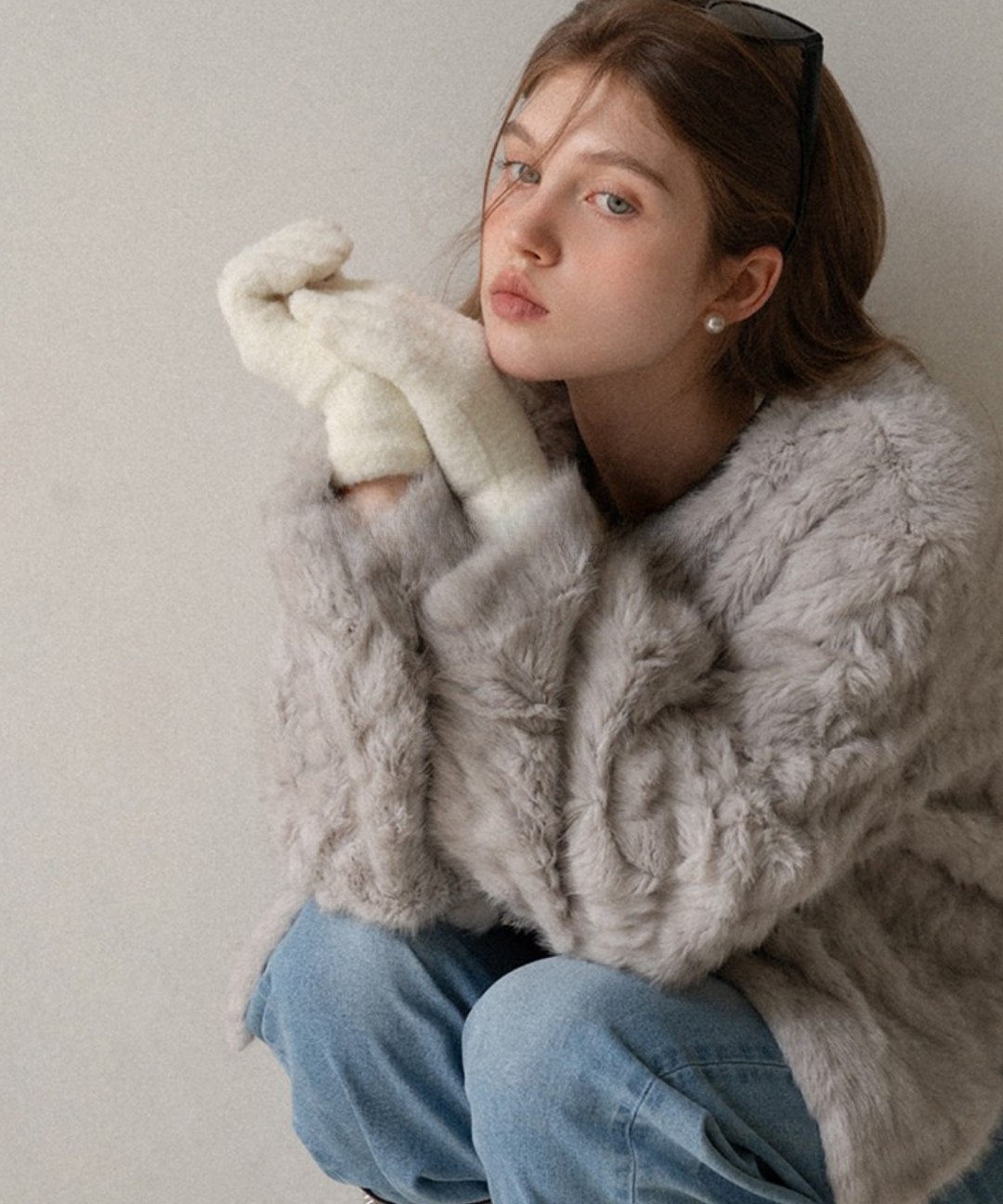 フェイクファーノーカラートグルボタンジャケット – jemiremi