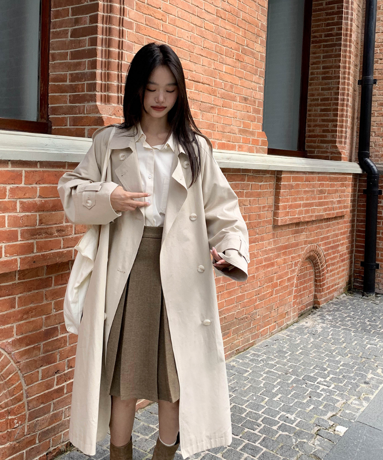 リラックスロングトレンチコート – jemiremi（ジェミレミ） 