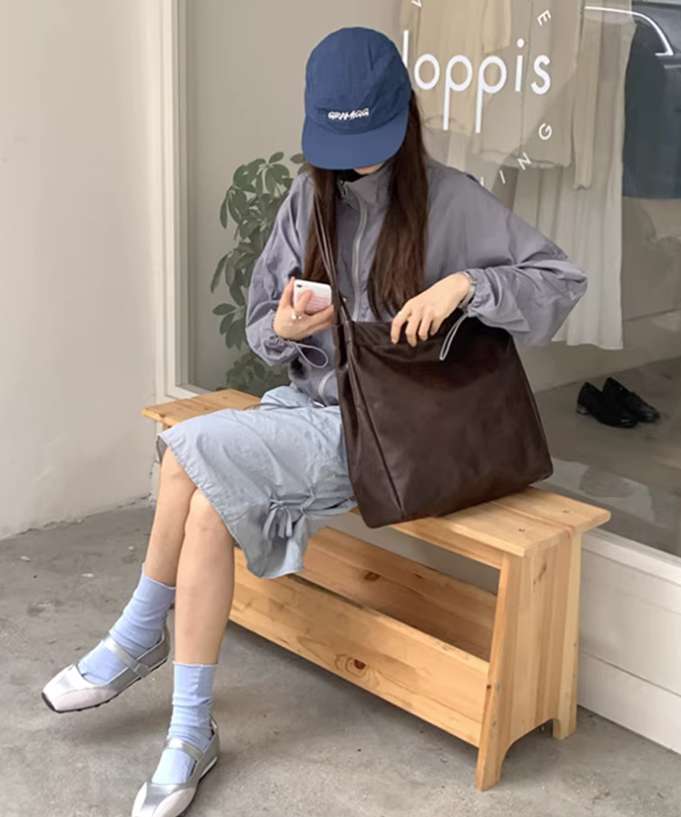 ロングショルダースクエアビッグトートバッグ – jemiremi