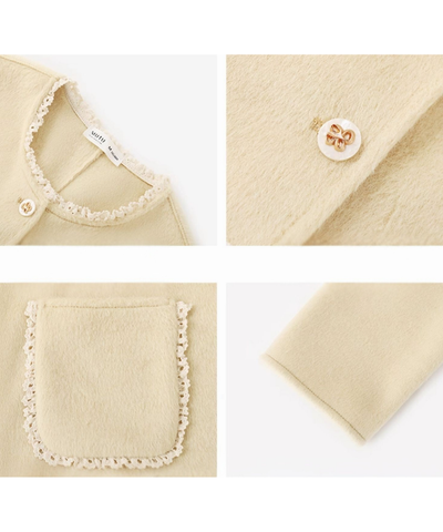 フェミニン配色フリルパイピングジャケット