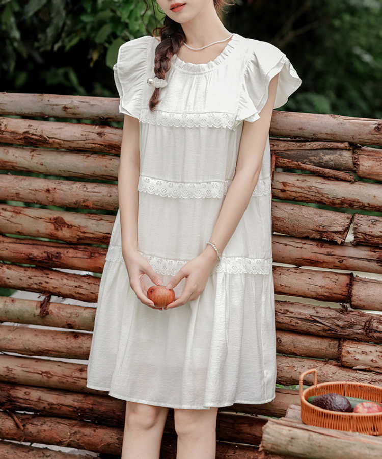 フレアスリーブ3段フリルワンピース – jemiremi（ジェミレミ）