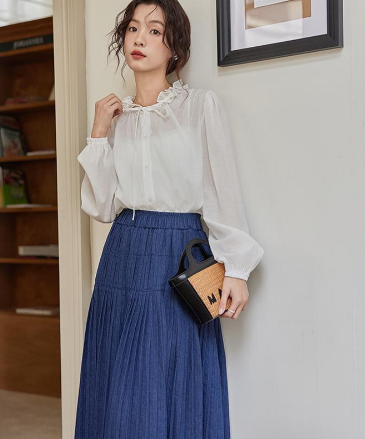 レイヤードプリーツミニスカート(S BEIGE): BOTTOM