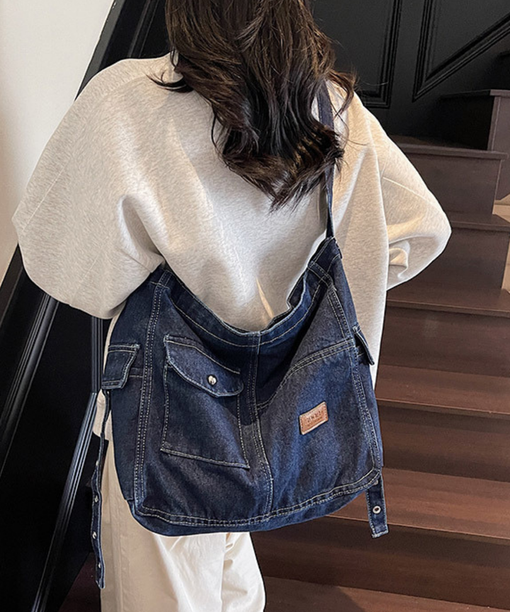 サイドベルト付きワンショルダーデニムバッグ – jemiremi（ジェミレミ）