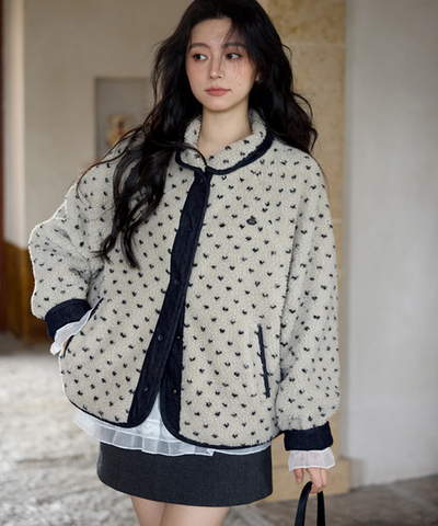 ボア×デニムリバーシブルジャケット