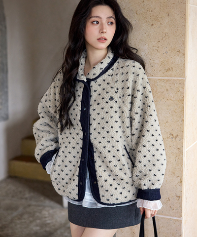 ボア×デニムリバーシブルジャケット