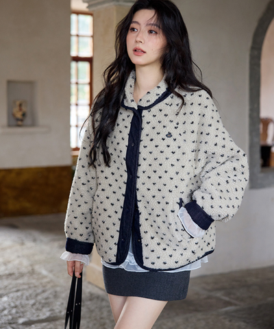 ボア×デニムリバーシブルジャケット