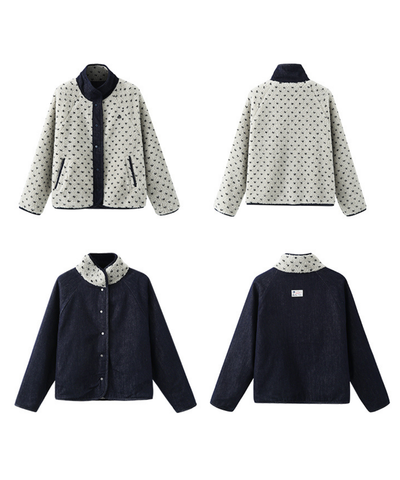 ボア×デニムリバーシブルジャケット