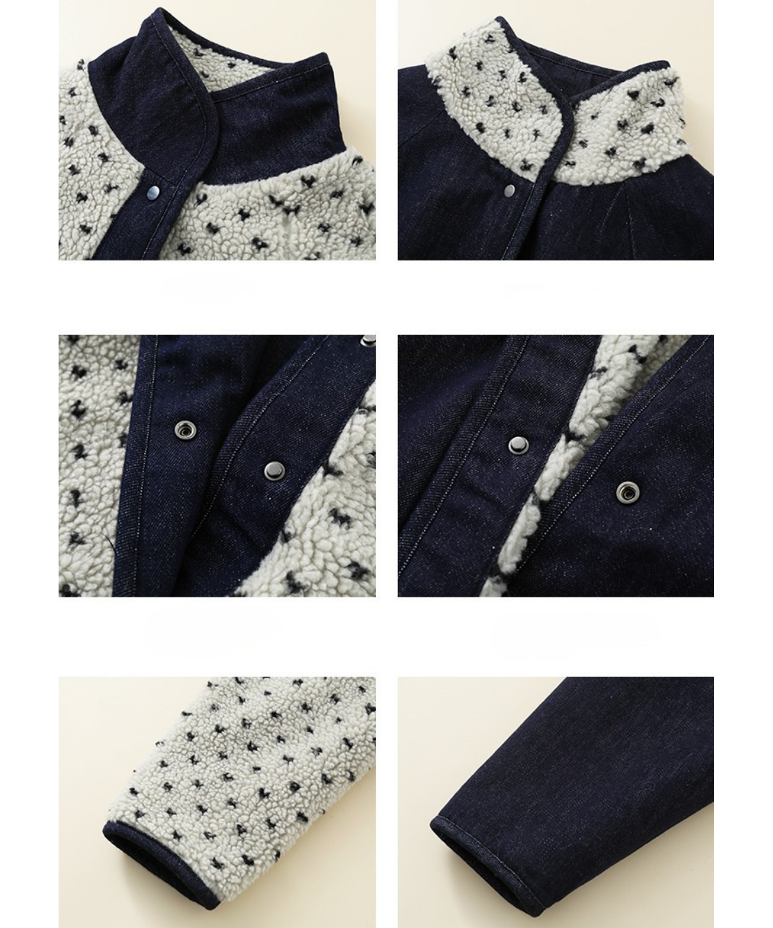 ボア×デニムリバーシブルジャケット