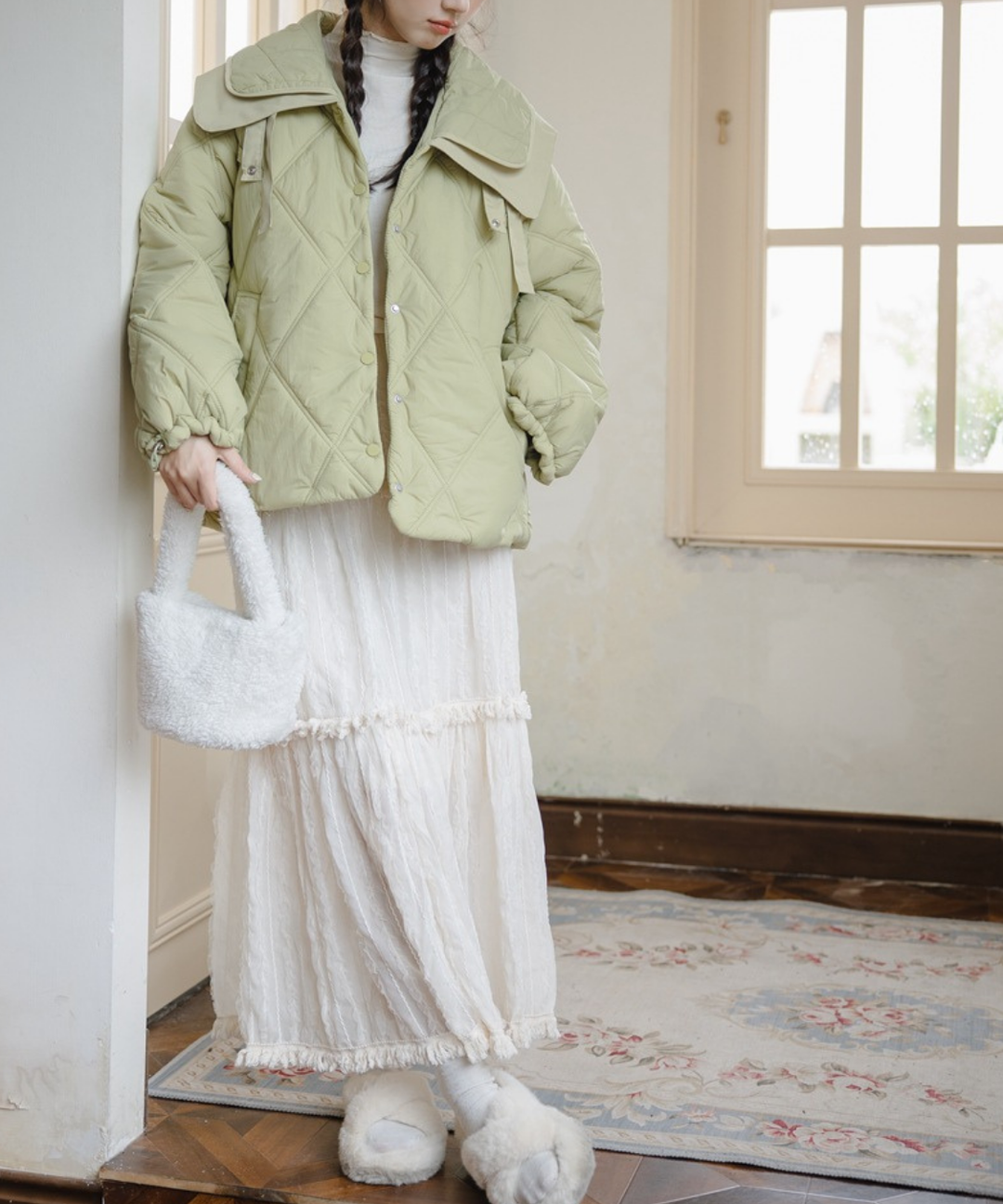 ダブルビッグセーラーカラーキルティングジャケット – jemiremi