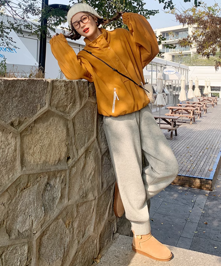 【秋編】「スウェットシャツ×スウェットパンツ」で抜け感MAX【10代】