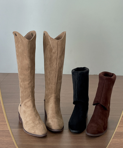2wayスエード調ロングブーツ
