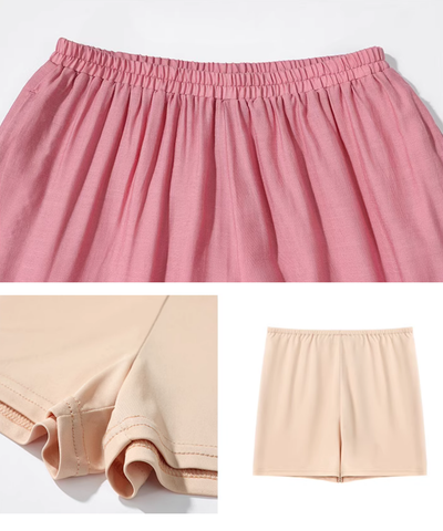 裾スリット入りワイドドレープパンツ