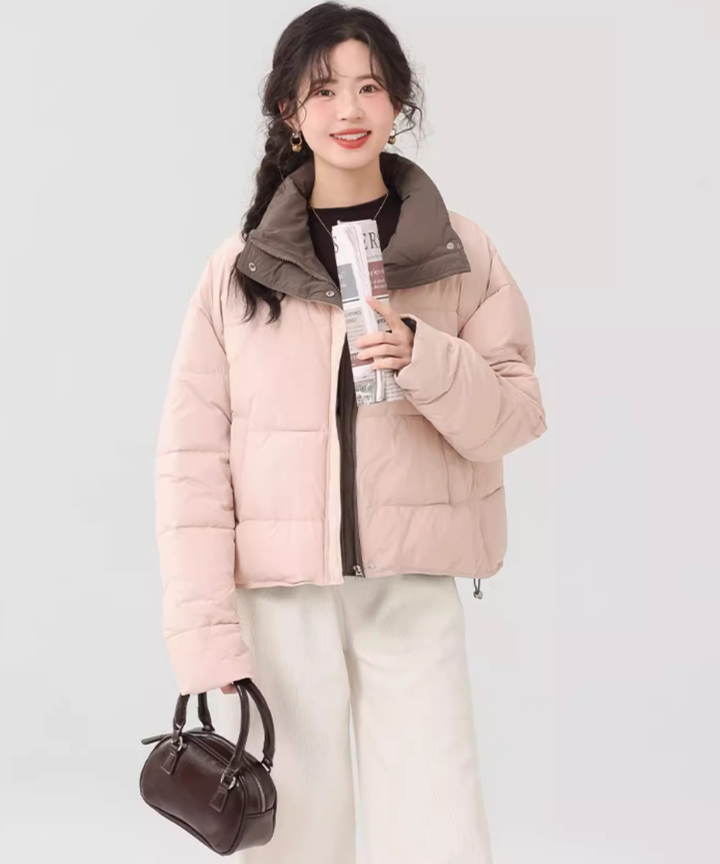 バイカラースタンド中綿ジャケット – jemiremi（ジェミレミ）