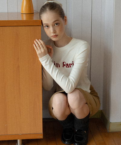 フレンチロゴカットソー