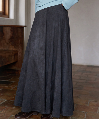 パネルフレアロングスカート