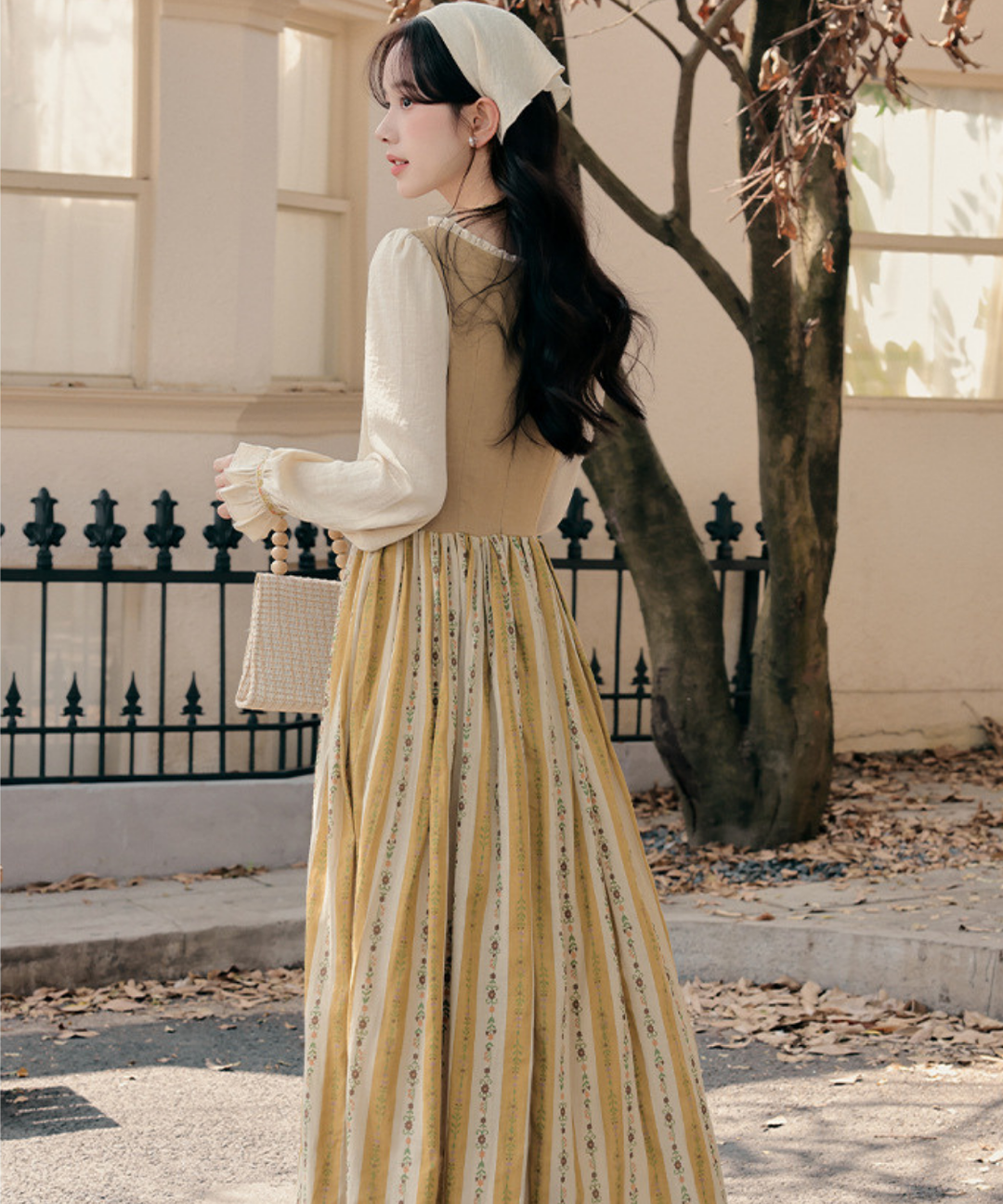 フラワーストライプフェイク2ピースワンピース – jemiremi（ジェミレミ）