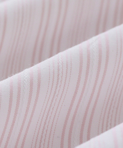 ショールカラービッグリボンストライプブラウス