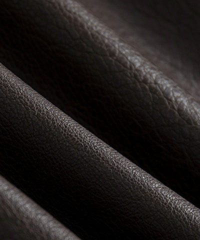 スタンドカラー ベルト付きフェイクレザーブルゾン