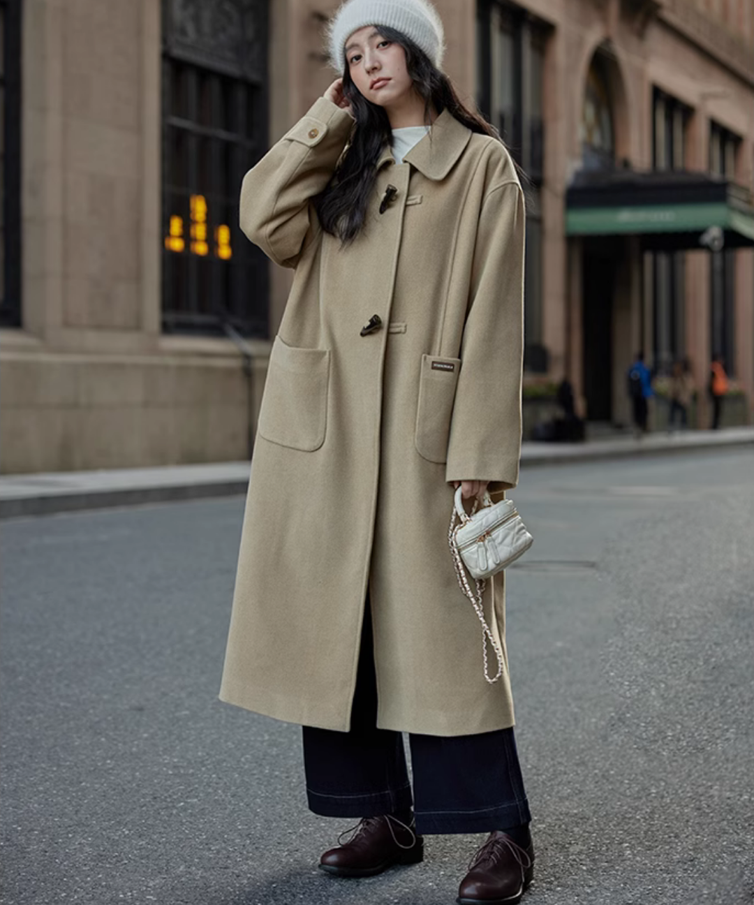 トグルボタンステンカラーロングコート – jemiremi（ジェミレミ）