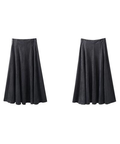 パネルフレアロングスカート