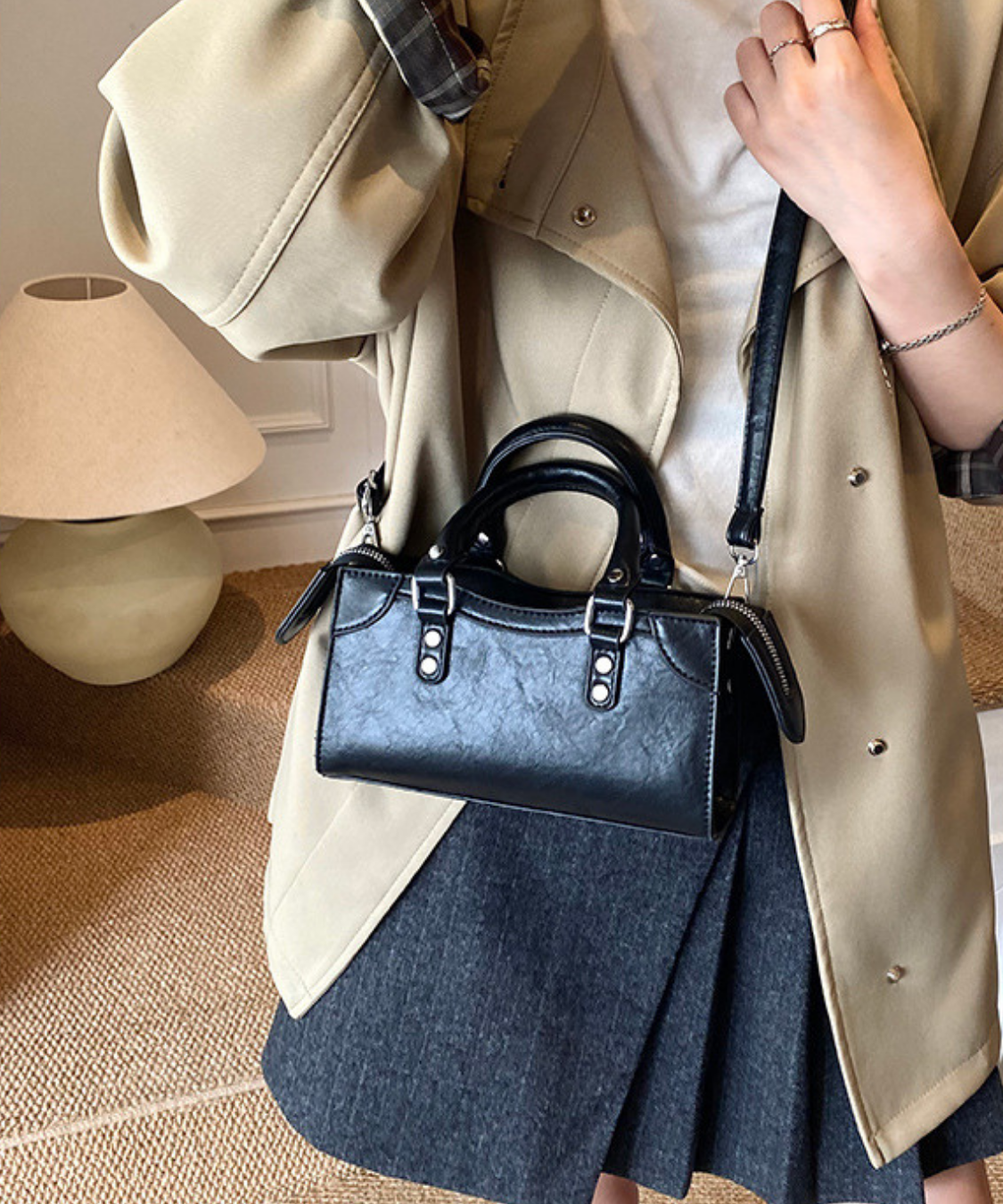 スクエアコンパクト2WAYバッグ