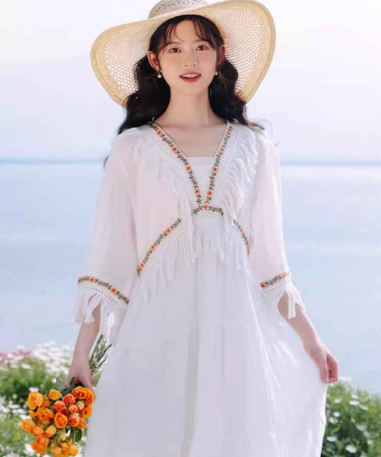 ボヘミアンフリンジワンピース+インナー2点セット – jemiremi