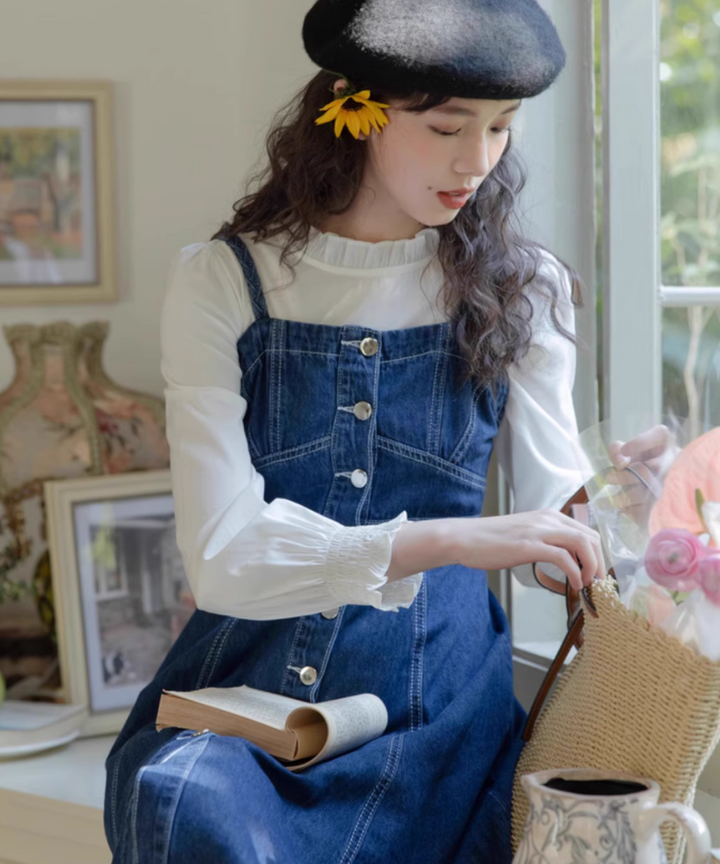 大きいサイズ レディース デニムサロペットスカート goldy-1310｜大きいサイズのレディース服専門通販【ゴールドジャパン公式サイト】