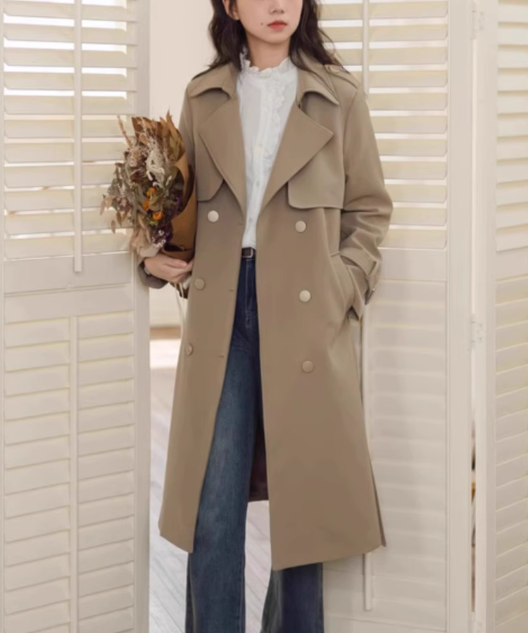 CAPRICIEUX LE'MAGE ミドルトレンチコート38サイズ ベージュ CAPRICIEUX LE'MAGE（カプリシューレマージュ） コート アウター