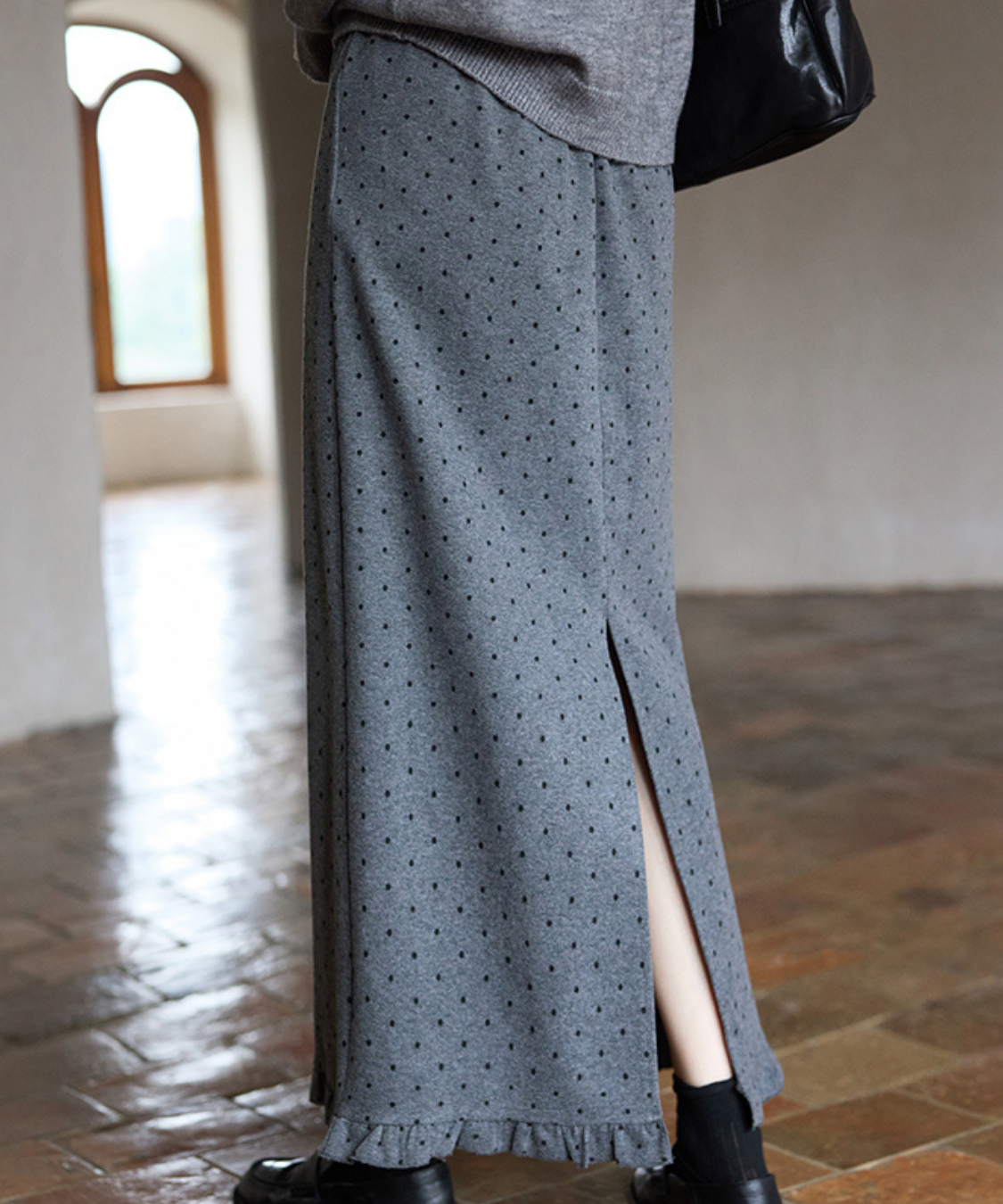 フリルIラインドットスカート